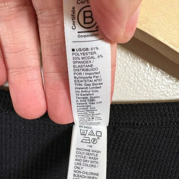 Athleta Wind Down Sleep Top Size XL Black Waffle Knit Henley Lounge Comfy - Picture 11 of 12